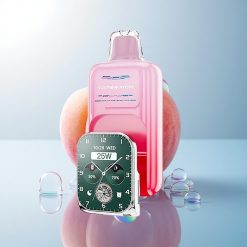 JNR VapeWatch 30000 Georgia Peach Vape 1000mAh 19mL Dual Mesh 5% Nicotine