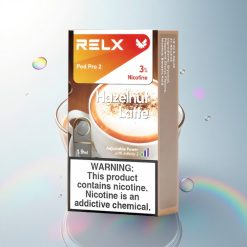 Relx Pod Pro 2 Vape Device Hazelnut Latte 30mg/ml Nicotine 1.9ml 5.5W/6.5W/8W 2 Pods Pack