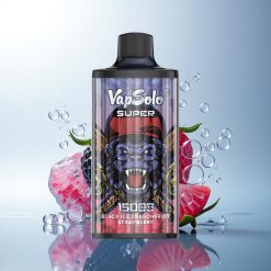 Vapsolo Super 15000 Puffs Black Ice Dragonfruit Strawberry 850mAh 40ml