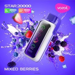 VOZOL Vape NZ Price - VOZOL STAR 20000 MIXED BERRIES 8LT614