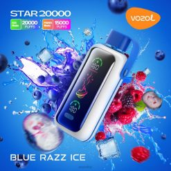 VOZOL Wholesale NZ - VOZOL STAR 20000 BLUE RAZZ ICE 8LT64